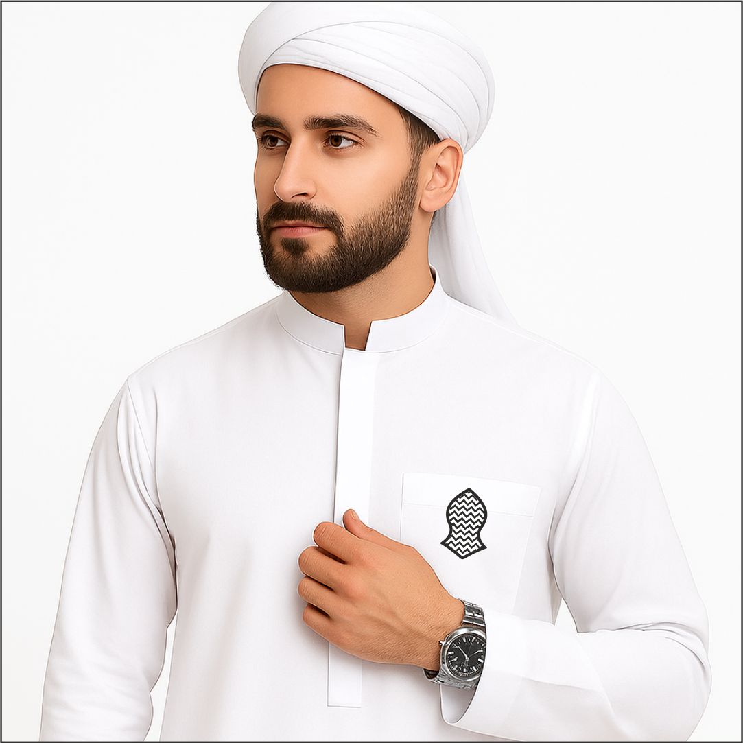Nalain Pak Badge in Aala Hazrat Pattern | MOQ 30