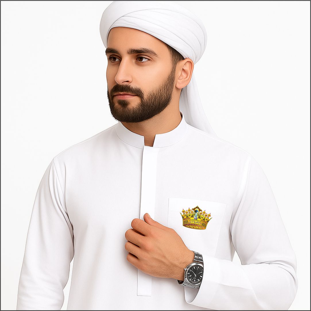 Huzoor Tajushshariya crown (taj) badge MOQ30